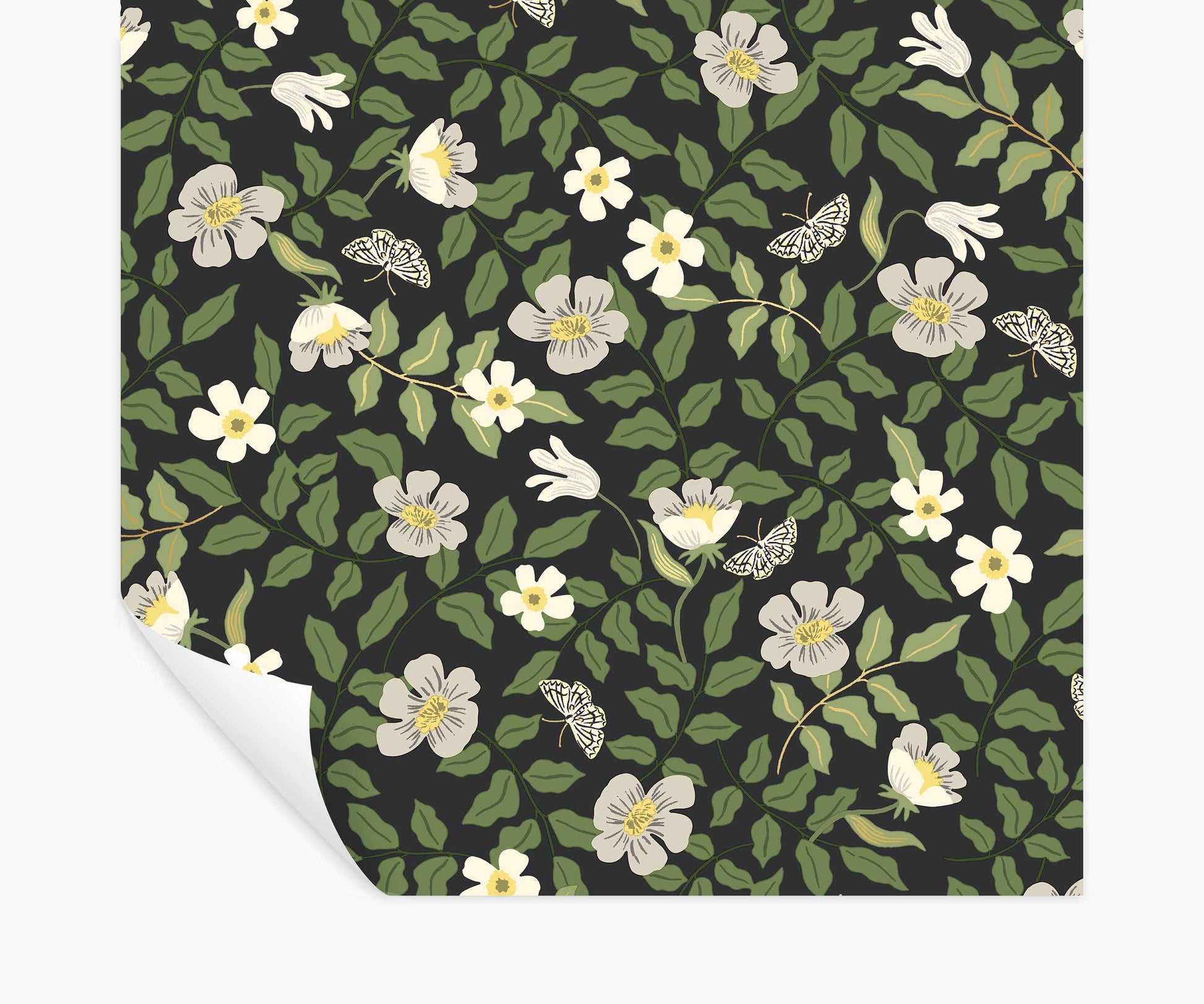 Primrose Peel & Stick Wallpaper - Linen & Black - Peel and Stick Wallpaper