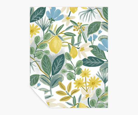 Amalfi Peel & Stick Wallpaper Sample - Blue & Green - Peel and Stick Wallpaper