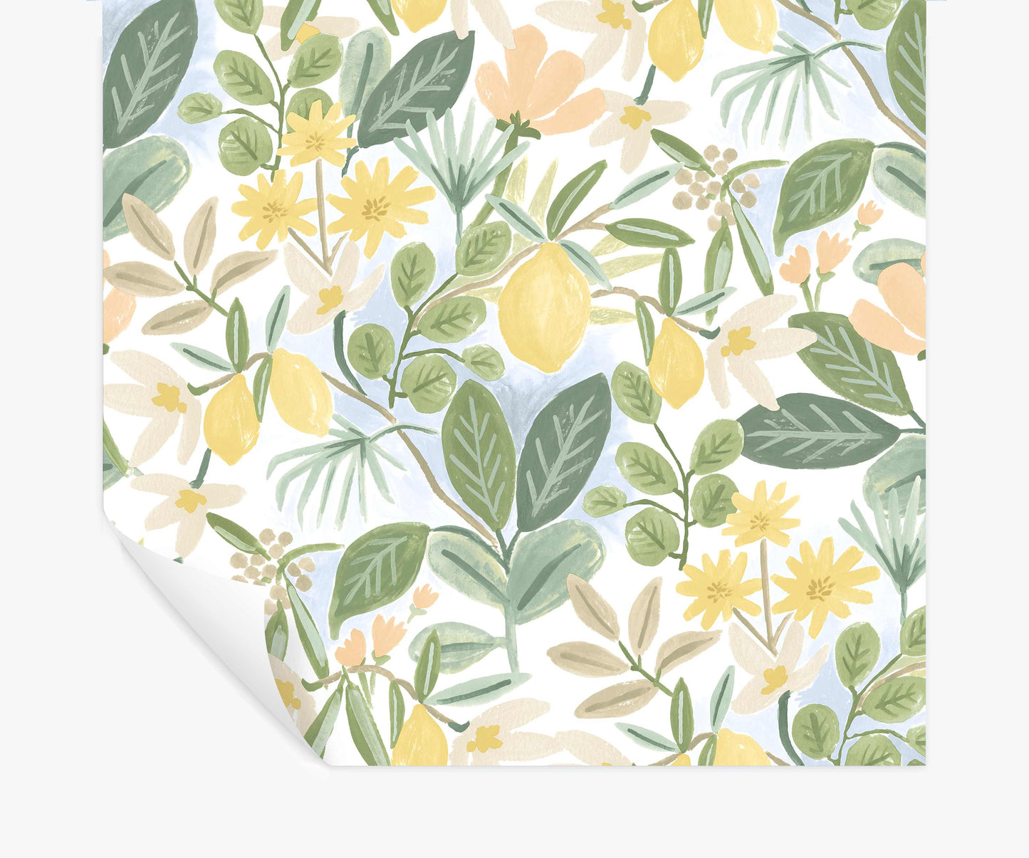 Amalfi Peel & Stick Wallpaper - Blush & Green - Peel and Stick Wallpaper