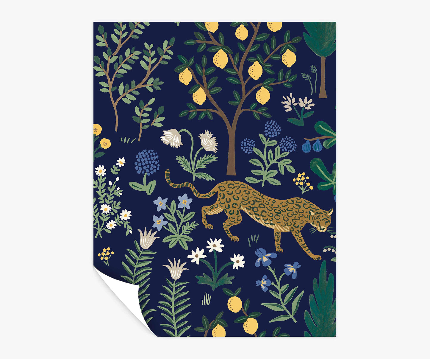 Menagerie Peel & Stick Wallpaper Sample - Navy - Peel and Stick Wallpaper