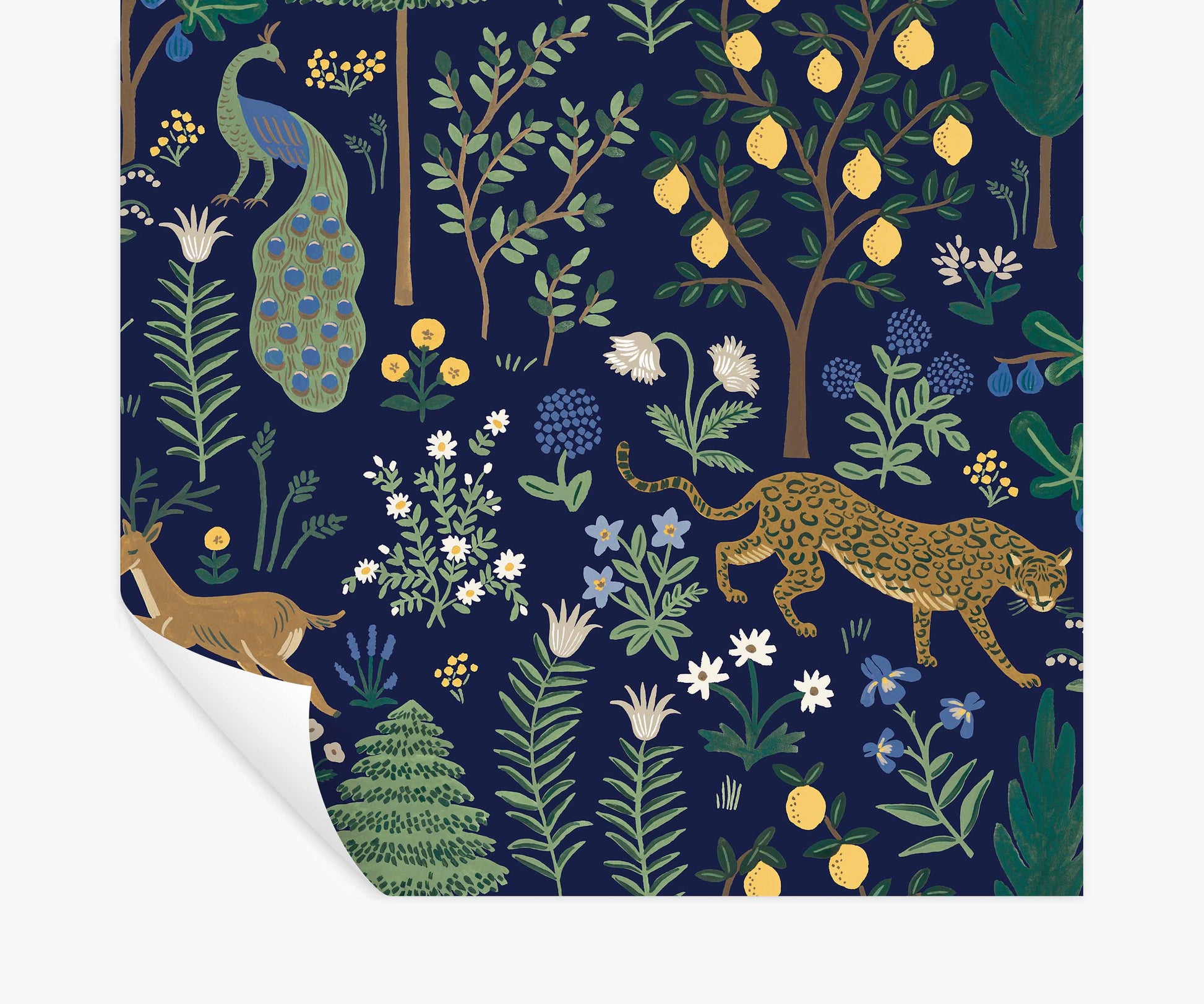 Menagerie Peel & Stick Wallpaper - Navy - Peel and Stick Wallpaper