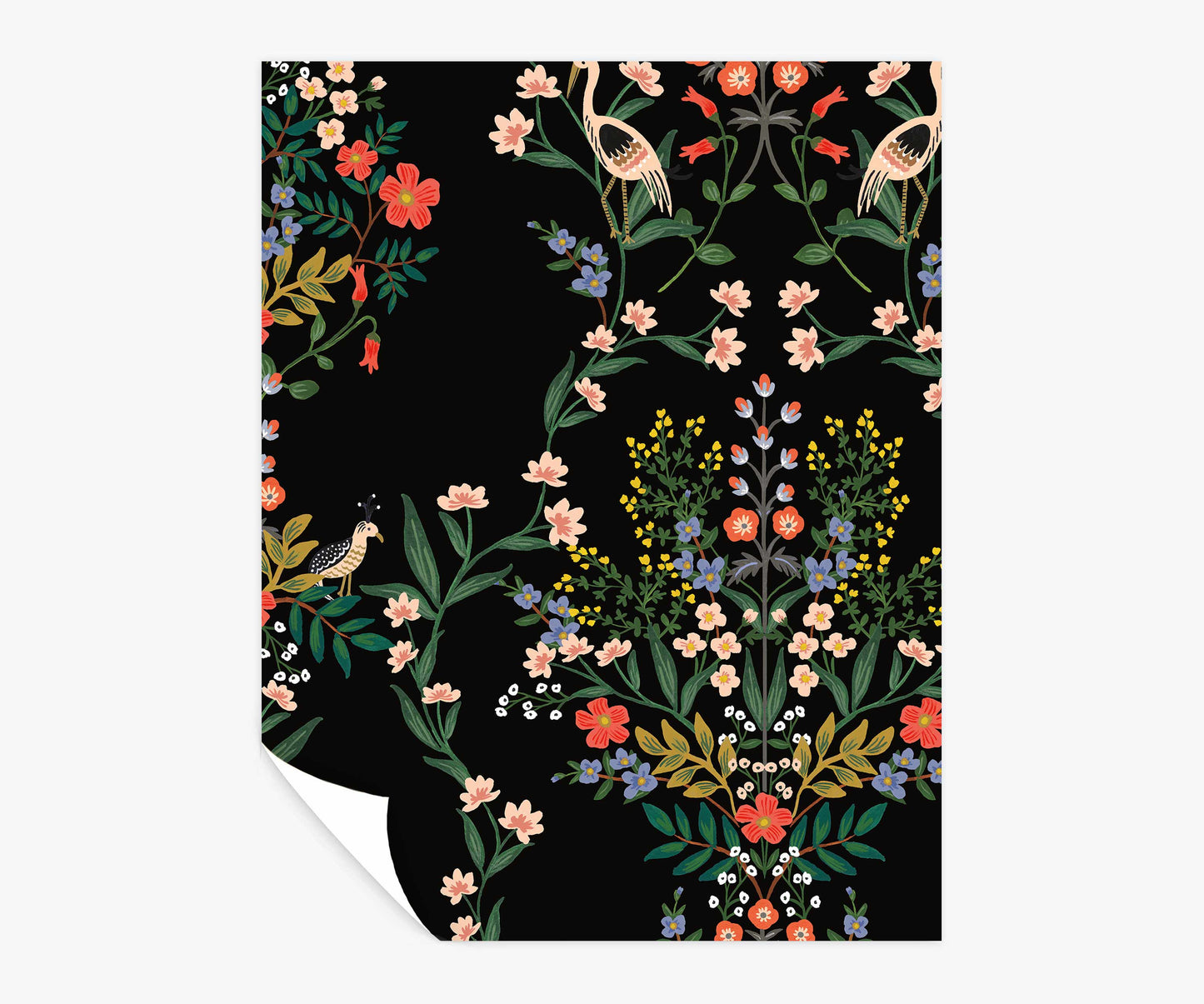 Luxembourg Peel & Stick Wallpaper Sample - Black Multi - Peel and Stick Wallpaper
