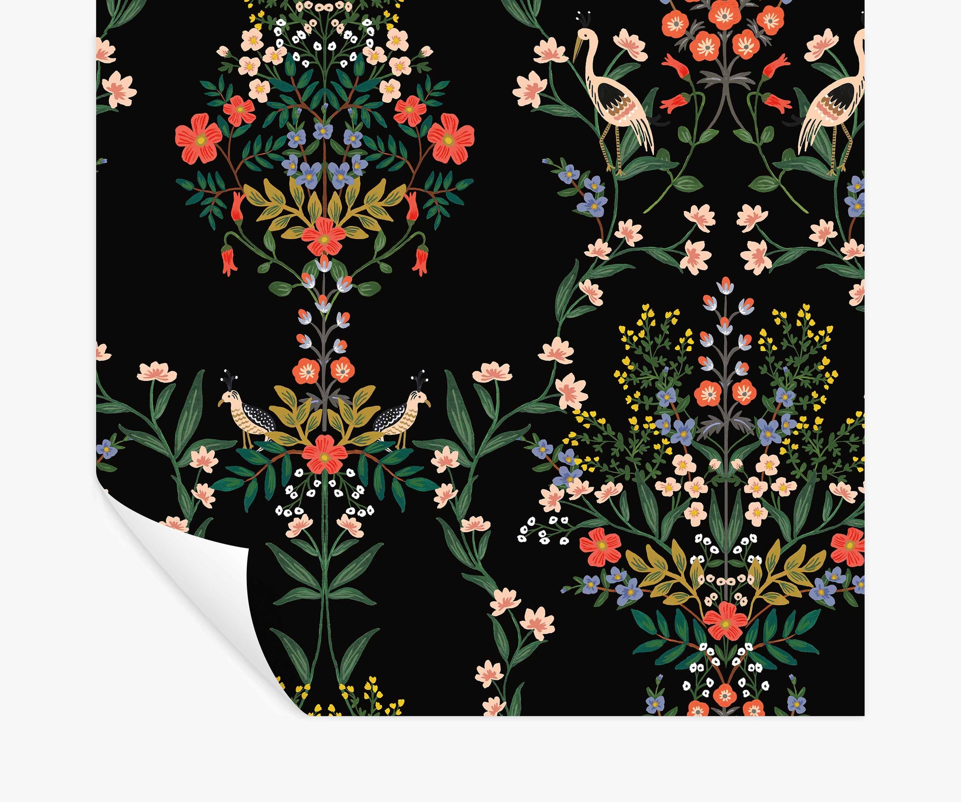 Luxembourg Peel & Stick Wallpaper - Black Multi - Peel and Stick Wallpaper