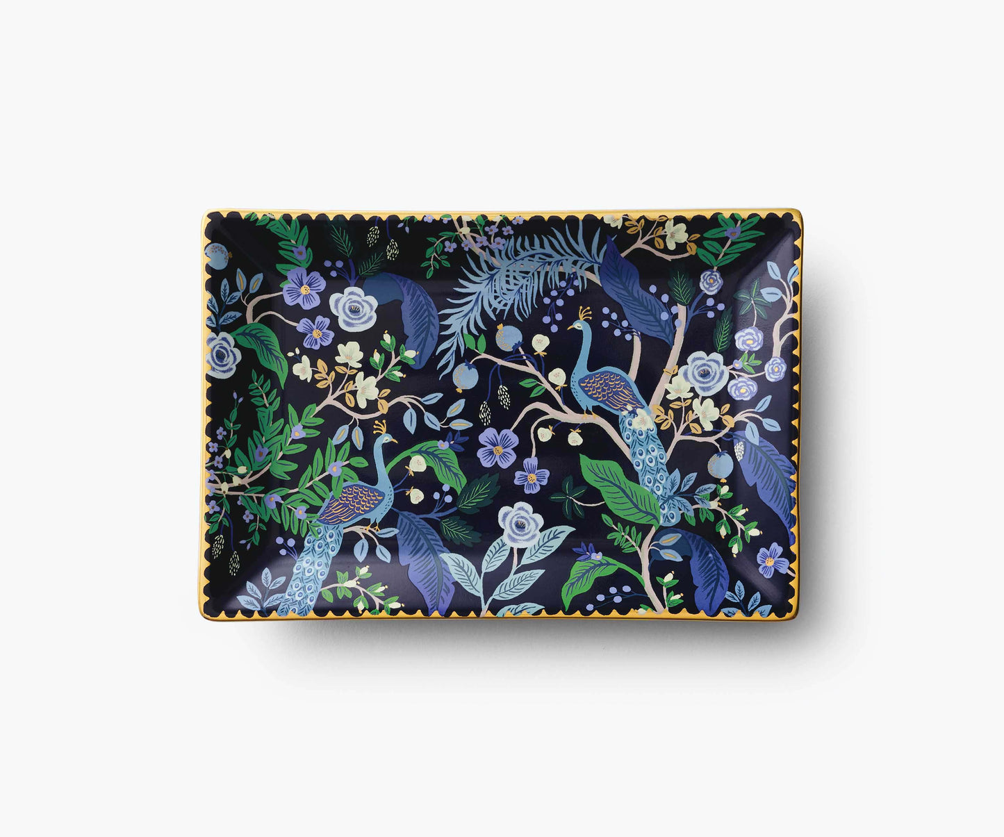 Porcelain Catchall Tray - Peacock - Premium Design Accessory