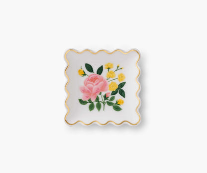 Porcelain Ring Dish - Roses - Premium Design Accessory