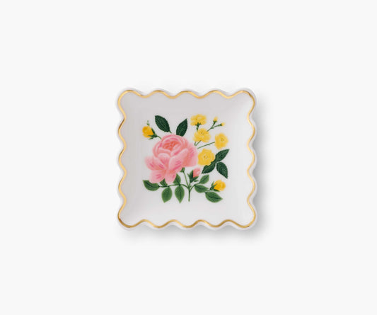 Porcelain Ring Dish - Roses - Premium Design Accessory