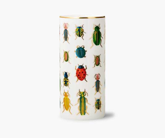 Porcelain Vase - Beetles & Bugs - Premium Design Accessory