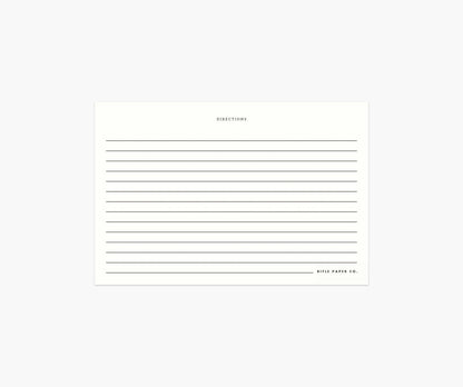 Recipe Cards - Charcoal Spoon