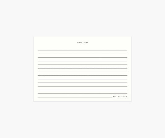 Recipe Cards - Charcoal Spoon