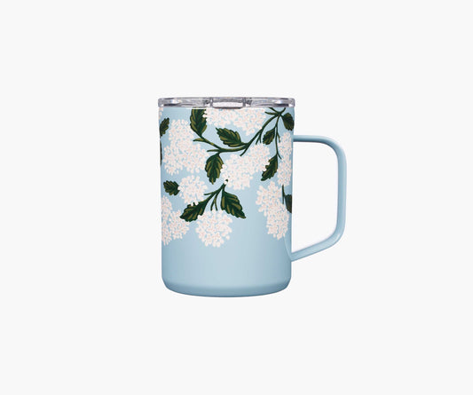 16 oz. Coffee Mug - Hydrangea - Porcelain Coffee Mug