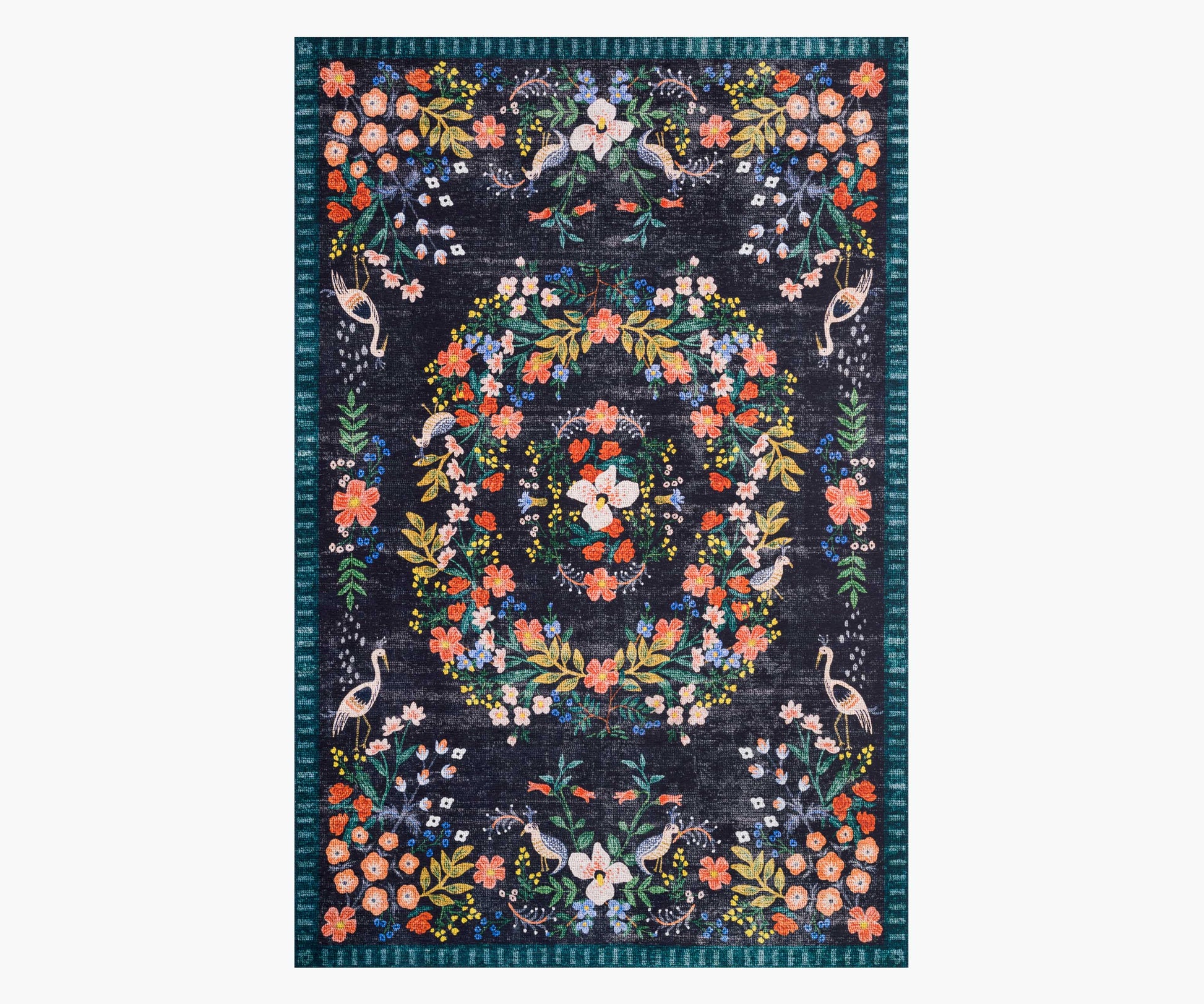 Palais Luxembourg Printed Rug - Navy - Premium Design Accessory