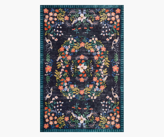 Palais Luxembourg Printed Rug - Navy - Premium Design Accessory