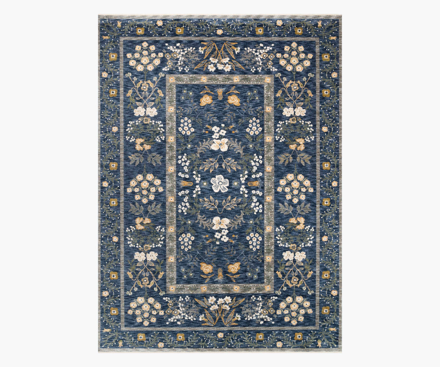 Kismet Arabesque Power Loomed Rug - Navy - Premium Design Accessory