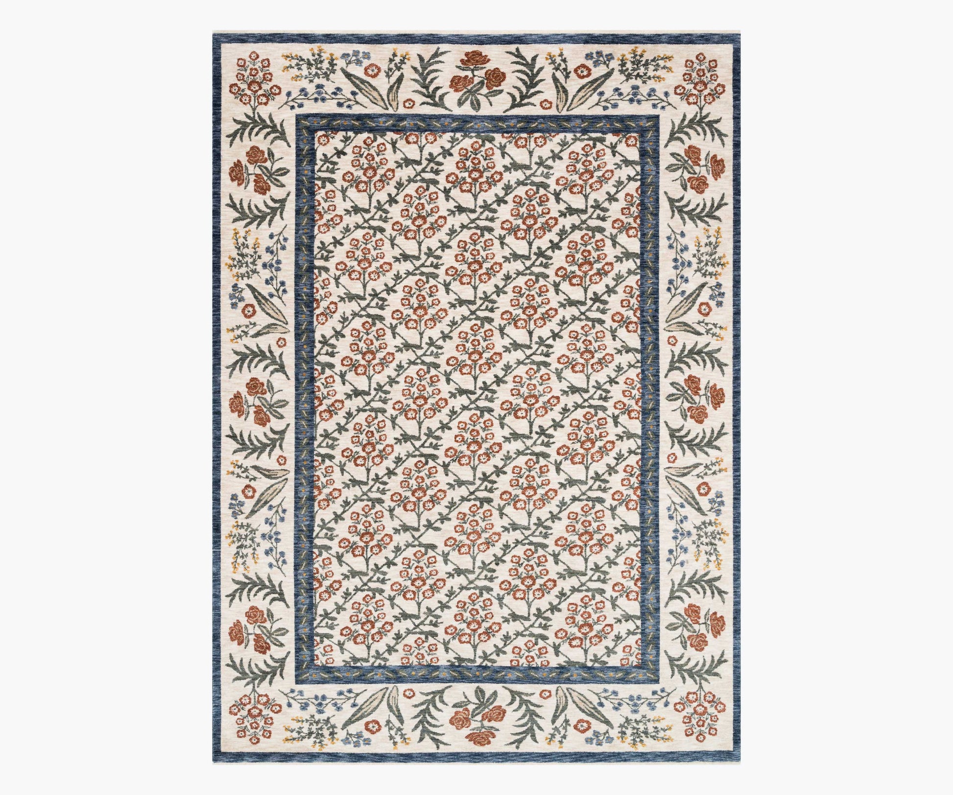 Kismet Suzani Garden Power-Loomed Rug - Cream - Premium Design Accessory