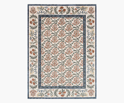 Kismet Suzani Garden Power-Loomed Rug - Cream - Premium Design Accessory