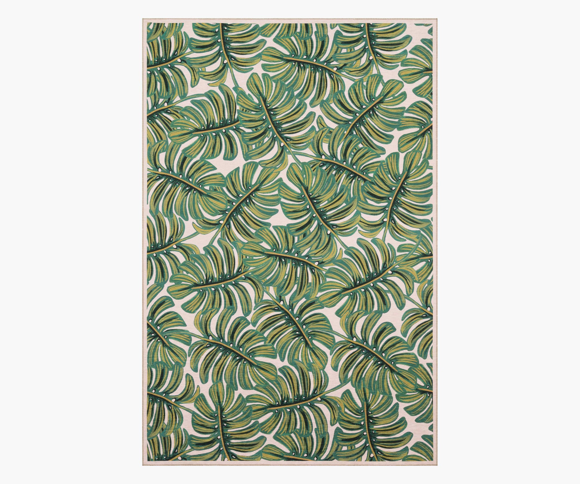 Veranda Monstera Indoor/Outdoor Rug - Cream - Premium Design Accessory