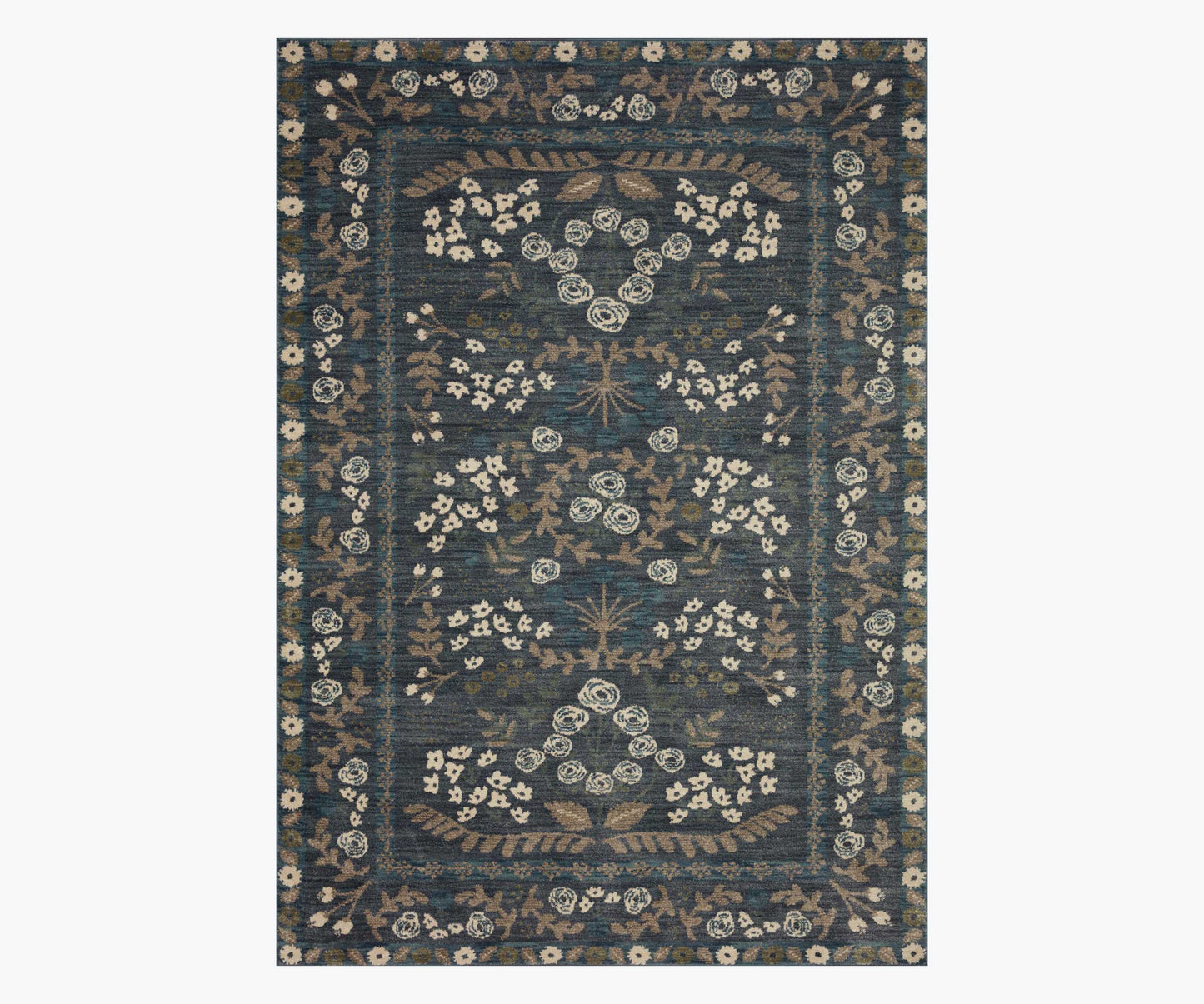 Fiore Florence Power Loomed Rug -  Navy & Grey - Premium Design Accessory
