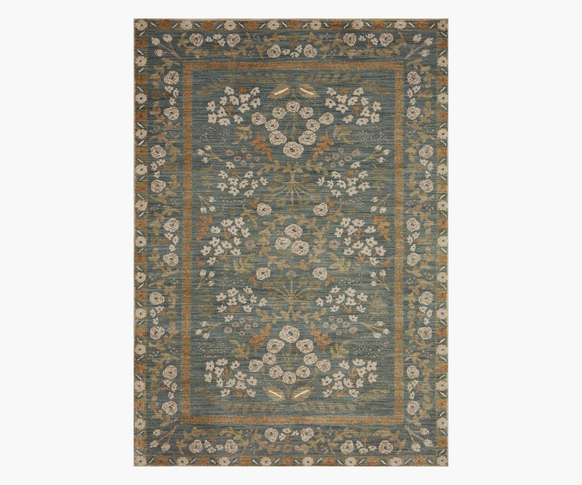 Fiore Florence Power Loomed Rug - Slate & Sage - Premium Design Accessory
