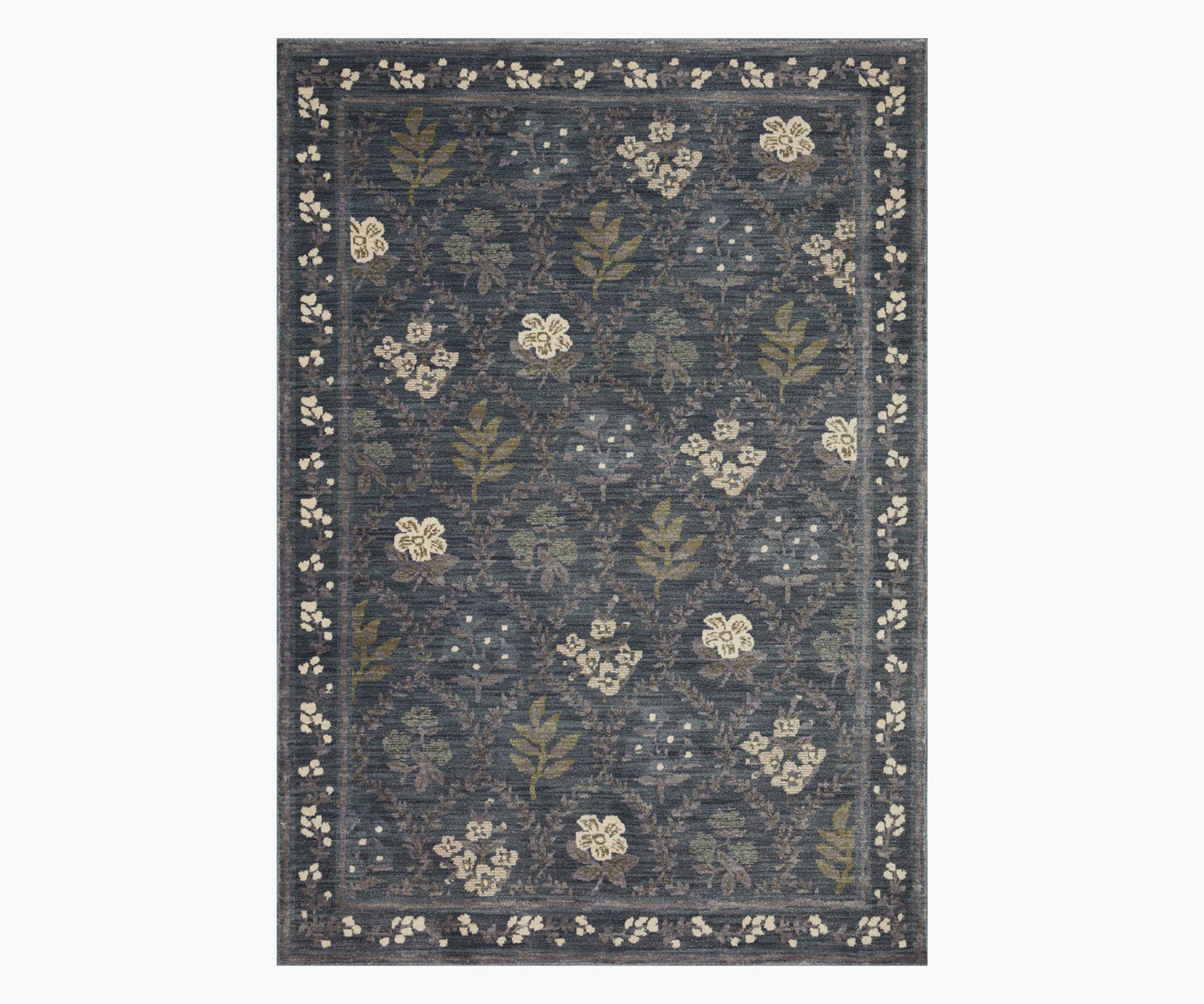 Fiore Hawthorne Power Loomed Rug - Navy - Premium Design Accessory