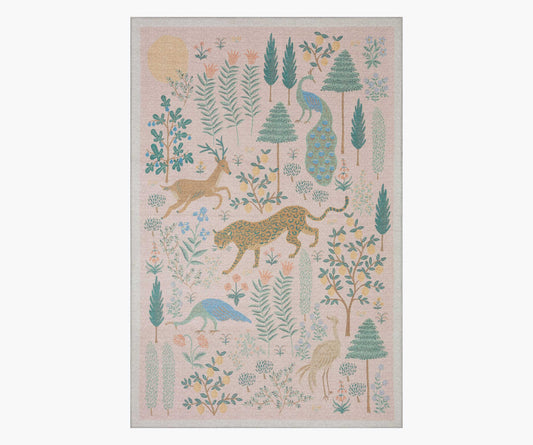 Menagerie Les Fauves Printed Rug - Blush - Premium Design Accessory