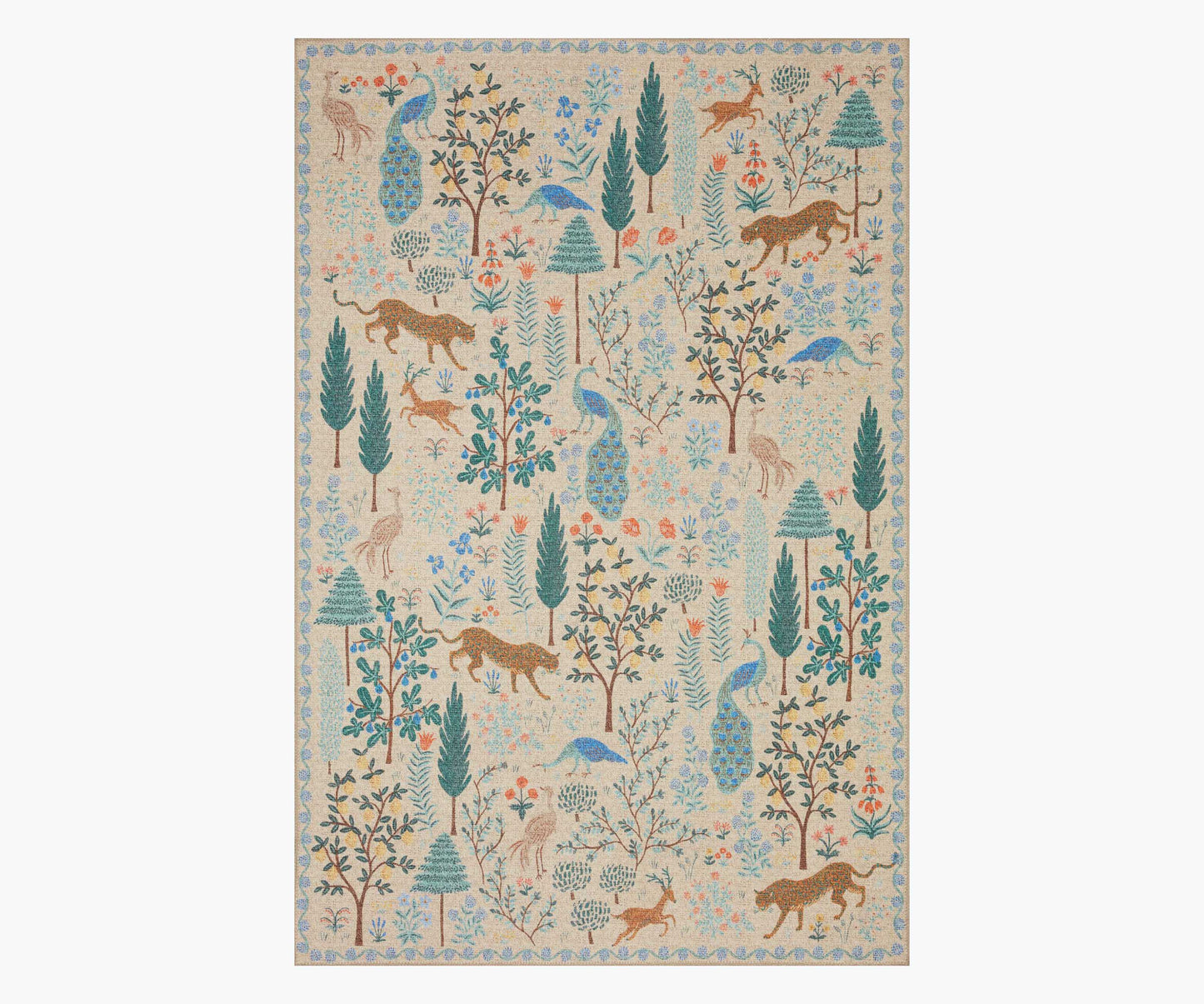 Menagerie Forest Printed Rug - Cream - Premium Design Accessory
