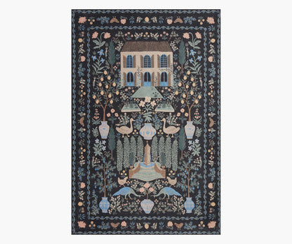 Menagerie Camont Printed Rug - Black - Premium Design Accessory
