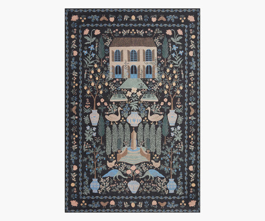 Menagerie Camont Printed Rug - Black - Premium Design Accessory