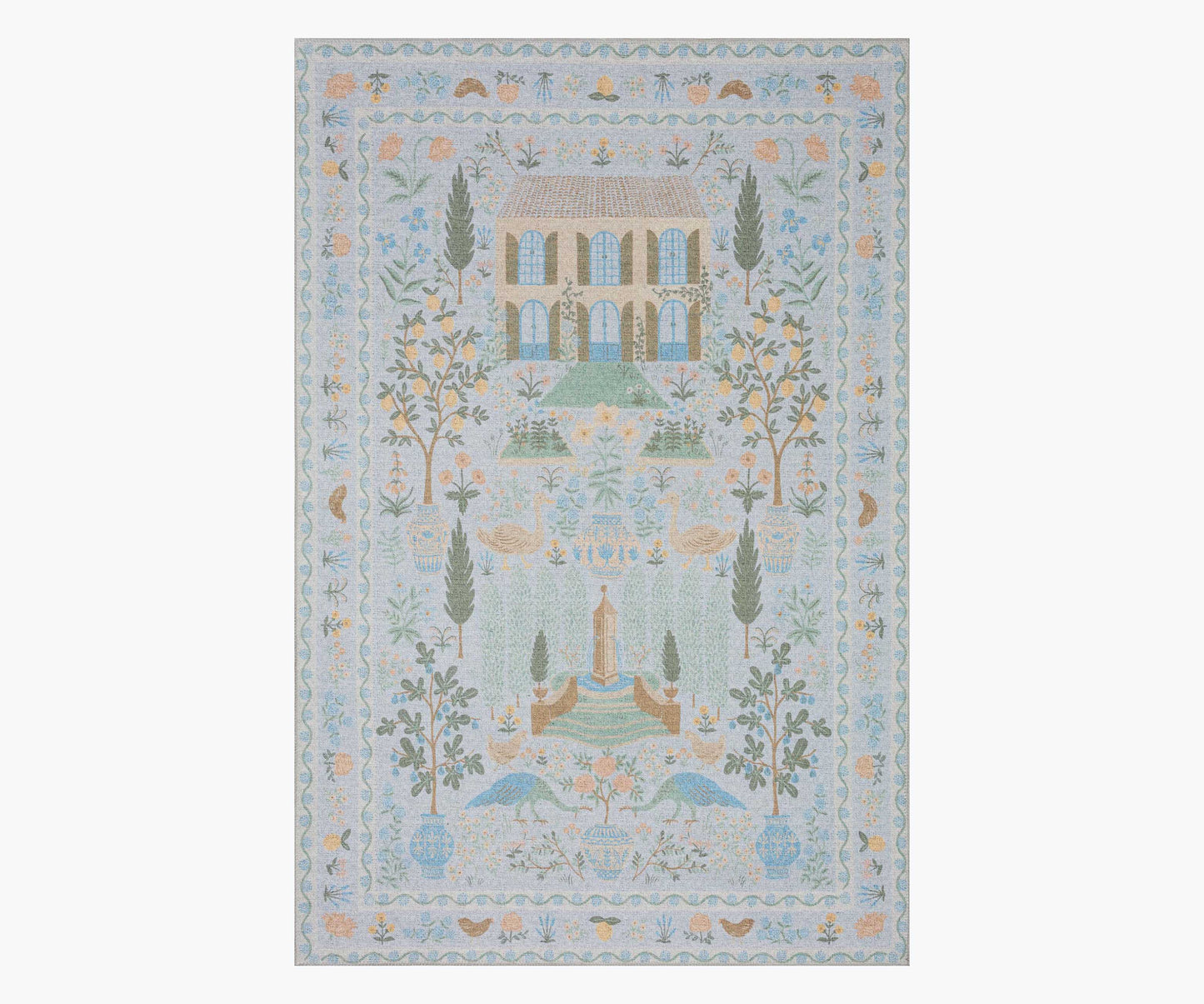 Menagerie Camont Printed Rug - Light Blue - Premium Design Accessory