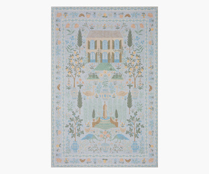 Menagerie Camont Printed Rug - Light Blue - Premium Design Accessory