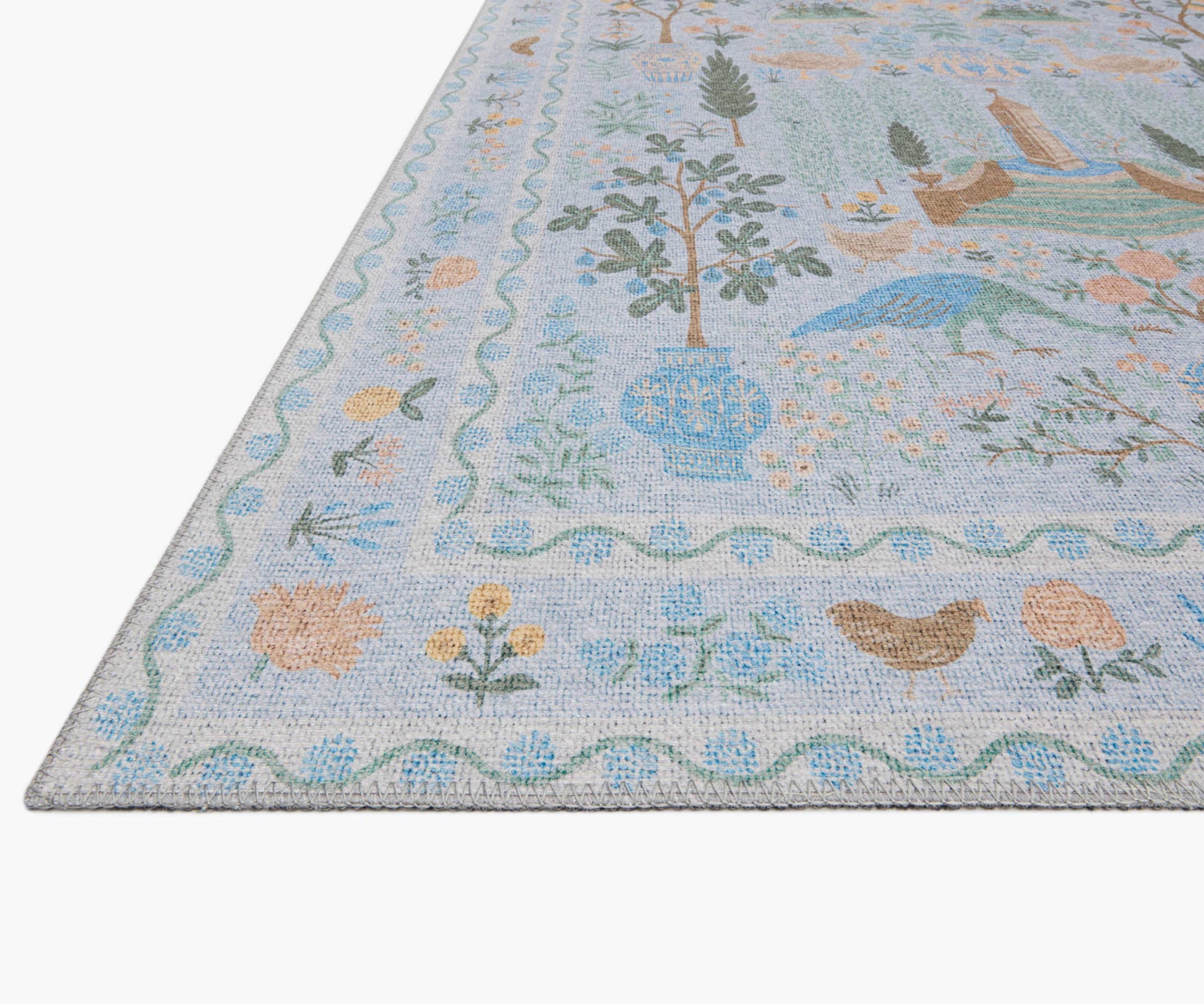 Menagerie Camont Printed Rug - Light Blue