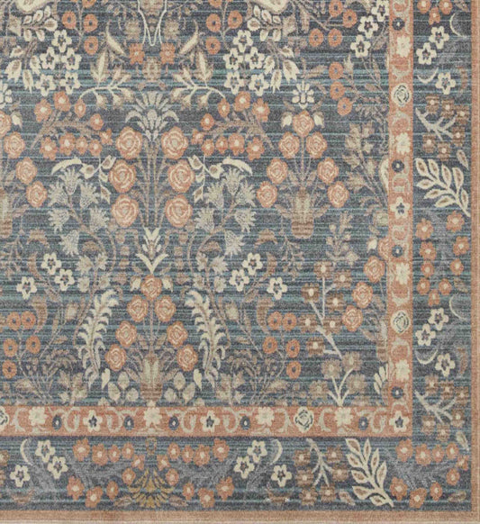 Holland Lotte Power-Loomed Rug - Navy