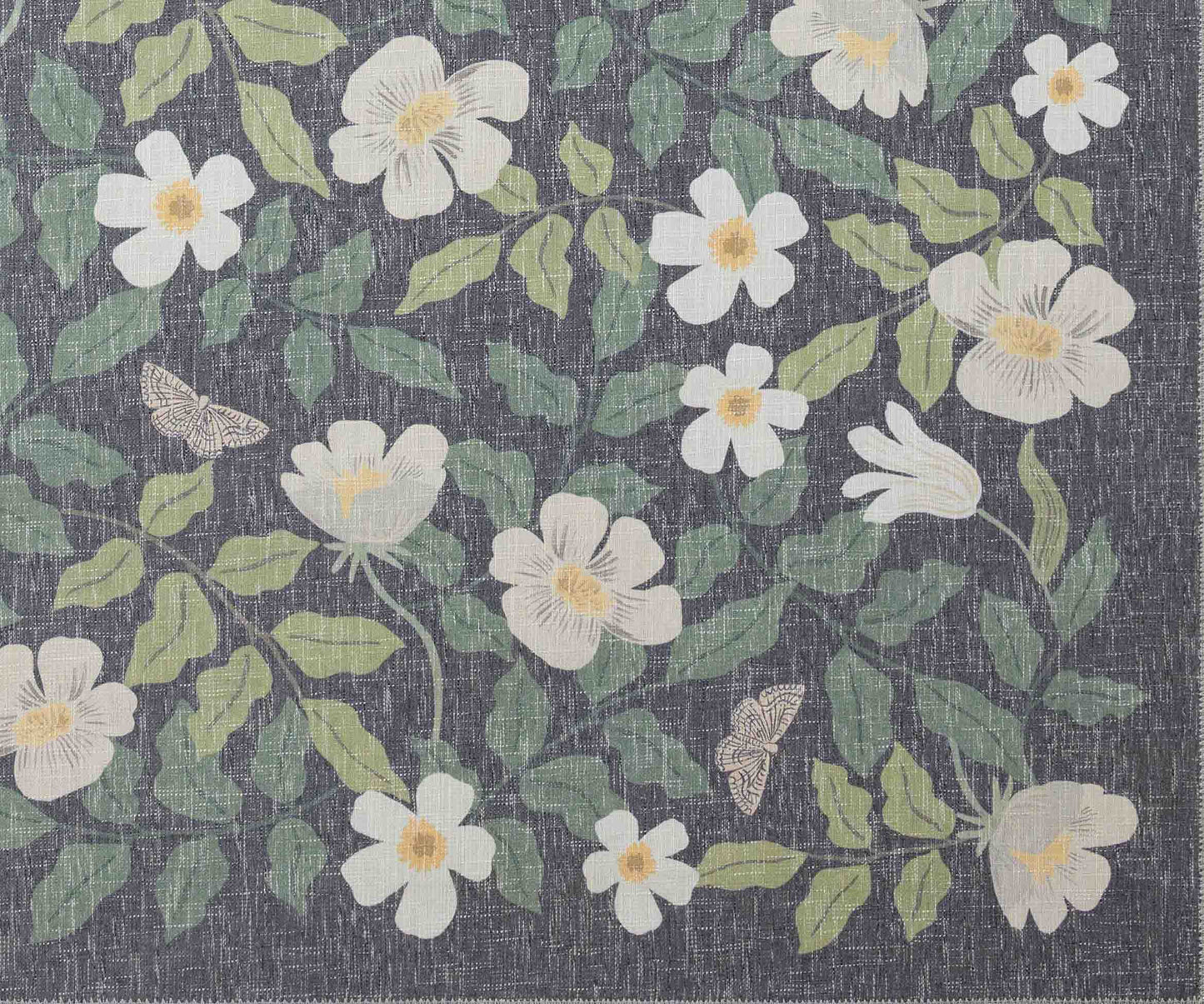 Cotswolds Primrose Power Loomed Rug - Charcoal