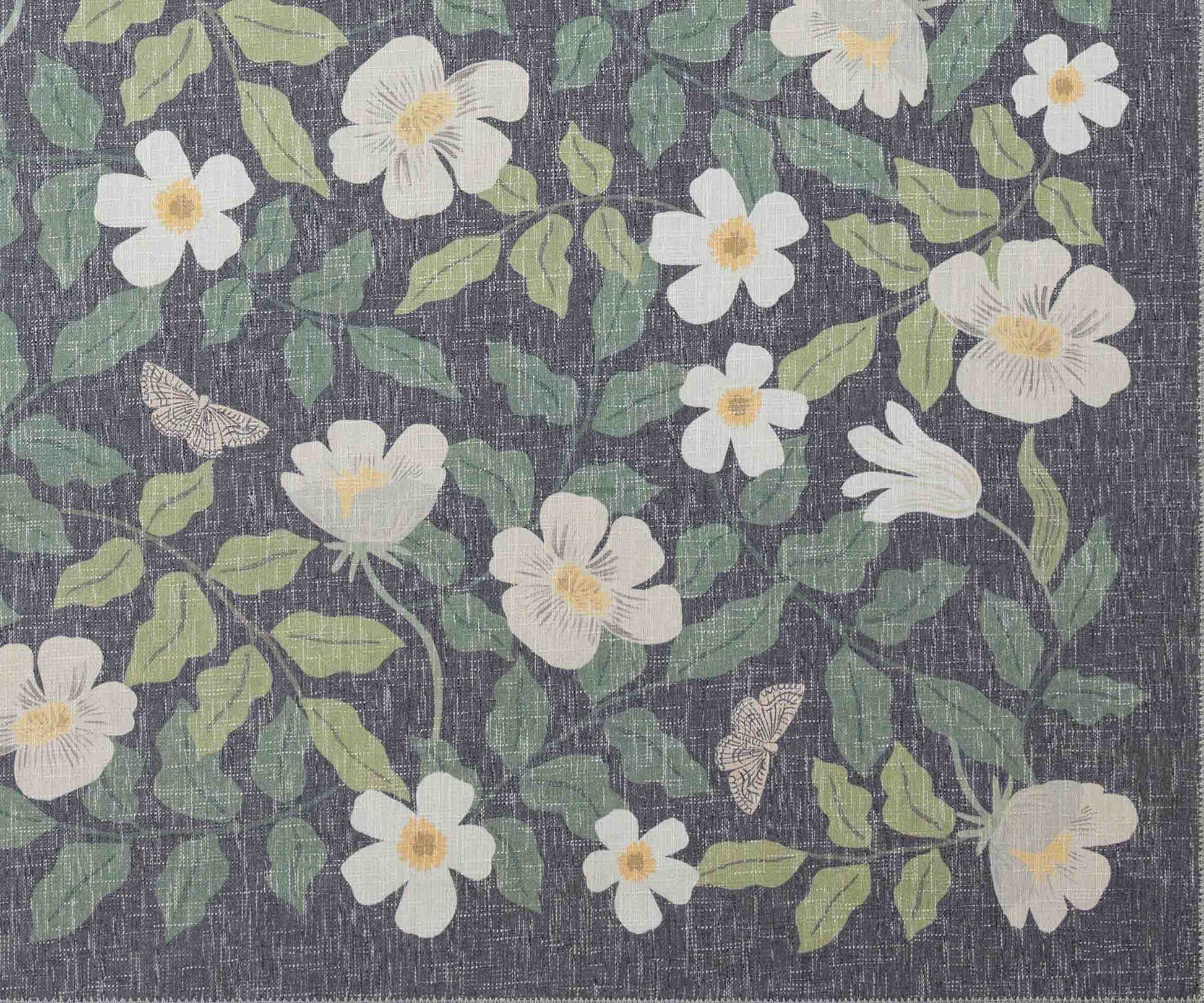Cotswolds Primrose Power Loomed Rug - Charcoal