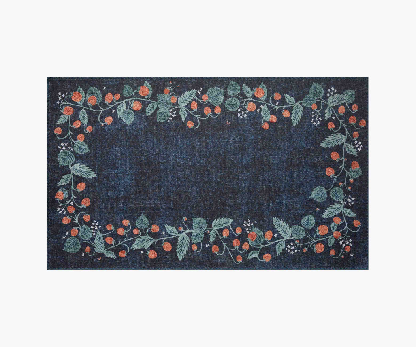 Atelier Strawberries Non-Slip Rug - Navy - Premium Design Accessory