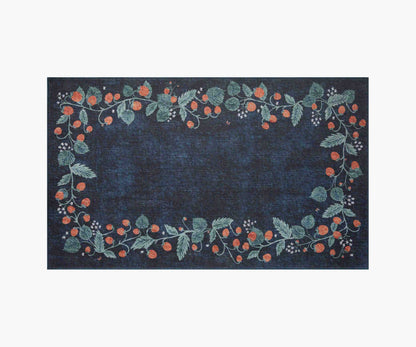 Atelier Strawberries Non-Slip Rug - Navy - Premium Design Accessory