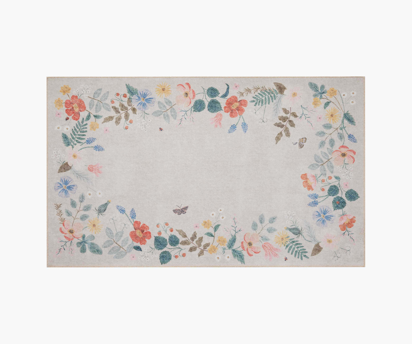 Atelier Strawberry Fields Border Non-Slip Rug - Cream - Premium Design Accessory