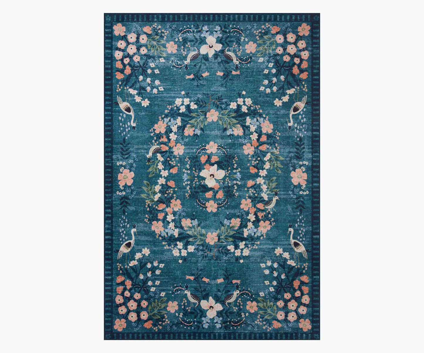 Palais Luxembourg Printed Rug - Teal - Premium Design Accessory