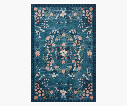 Palais Luxembourg Printed Rug - Teal - Premium Design Accessory