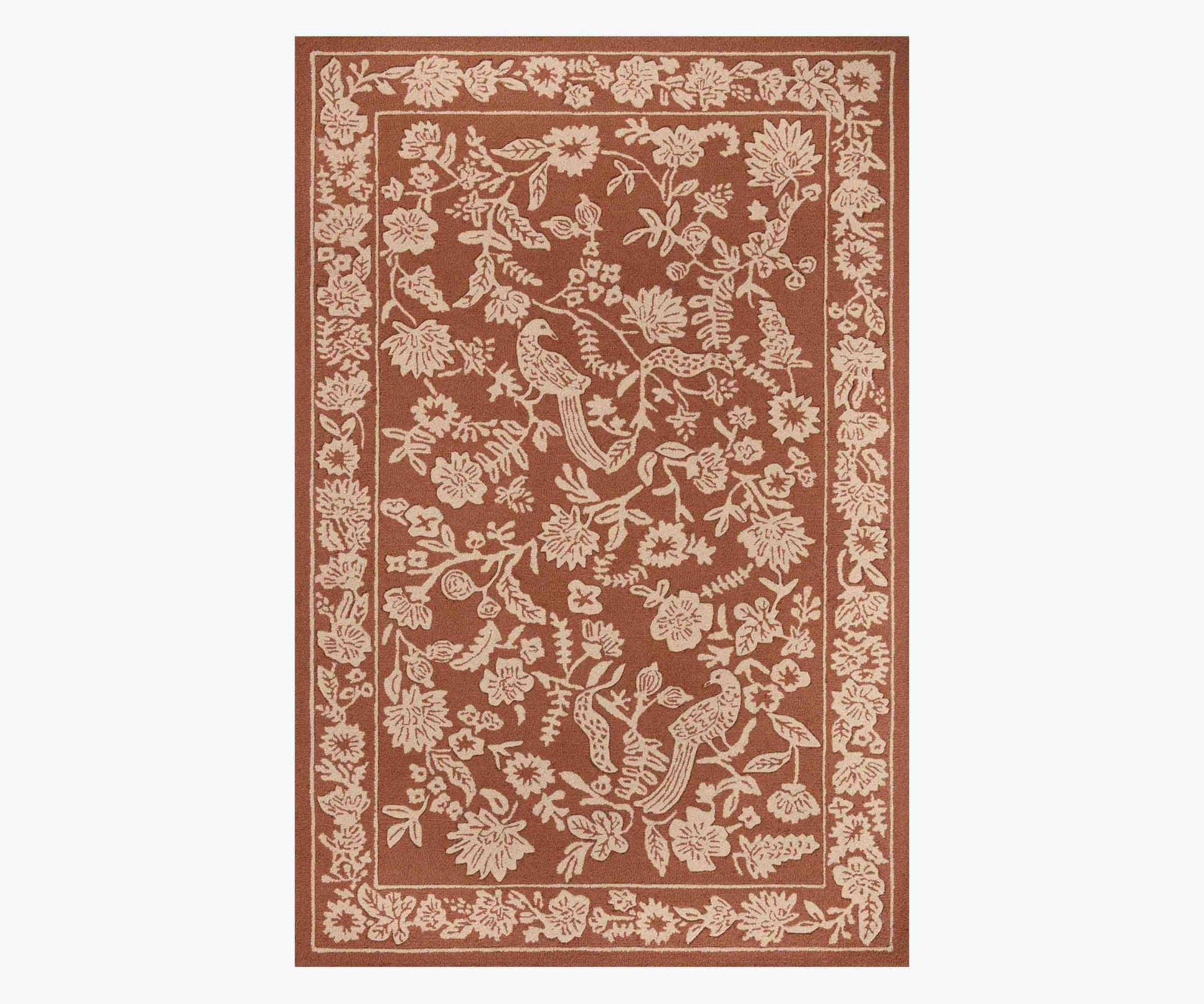 Arboretum Aviary Wool-Hooked Rug - Amber - Premium Design Accessory