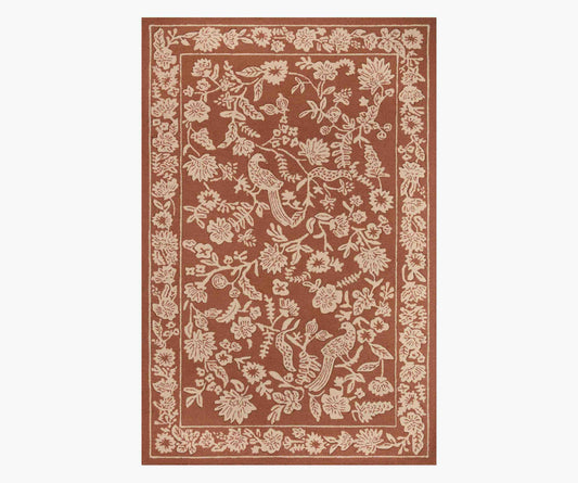 Arboretum Aviary Wool-Hooked Rug - Amber - Premium Design Accessory