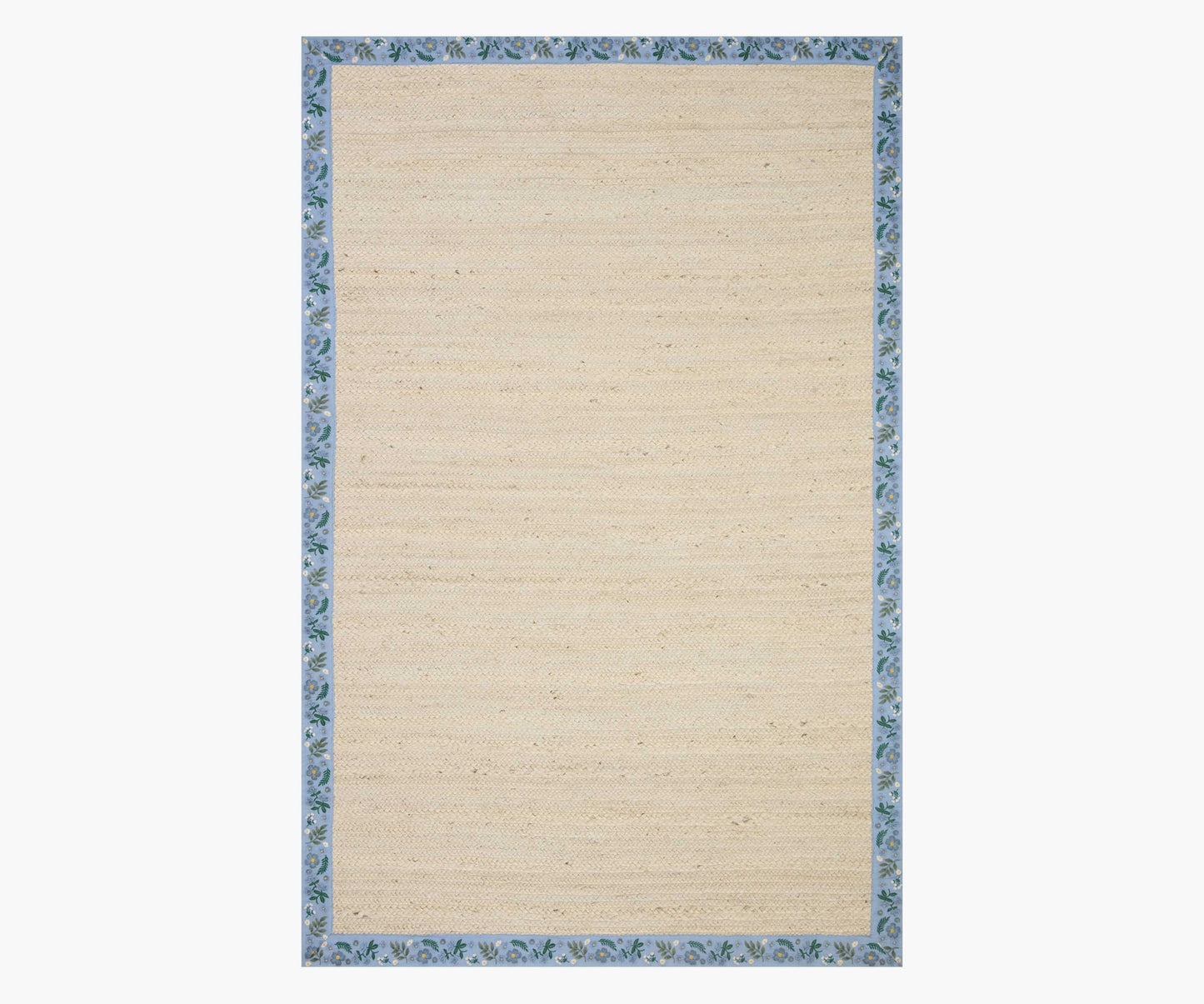 Costa Wildwood Jute Rug - Ivory & French Blue - Premium Design Accessory