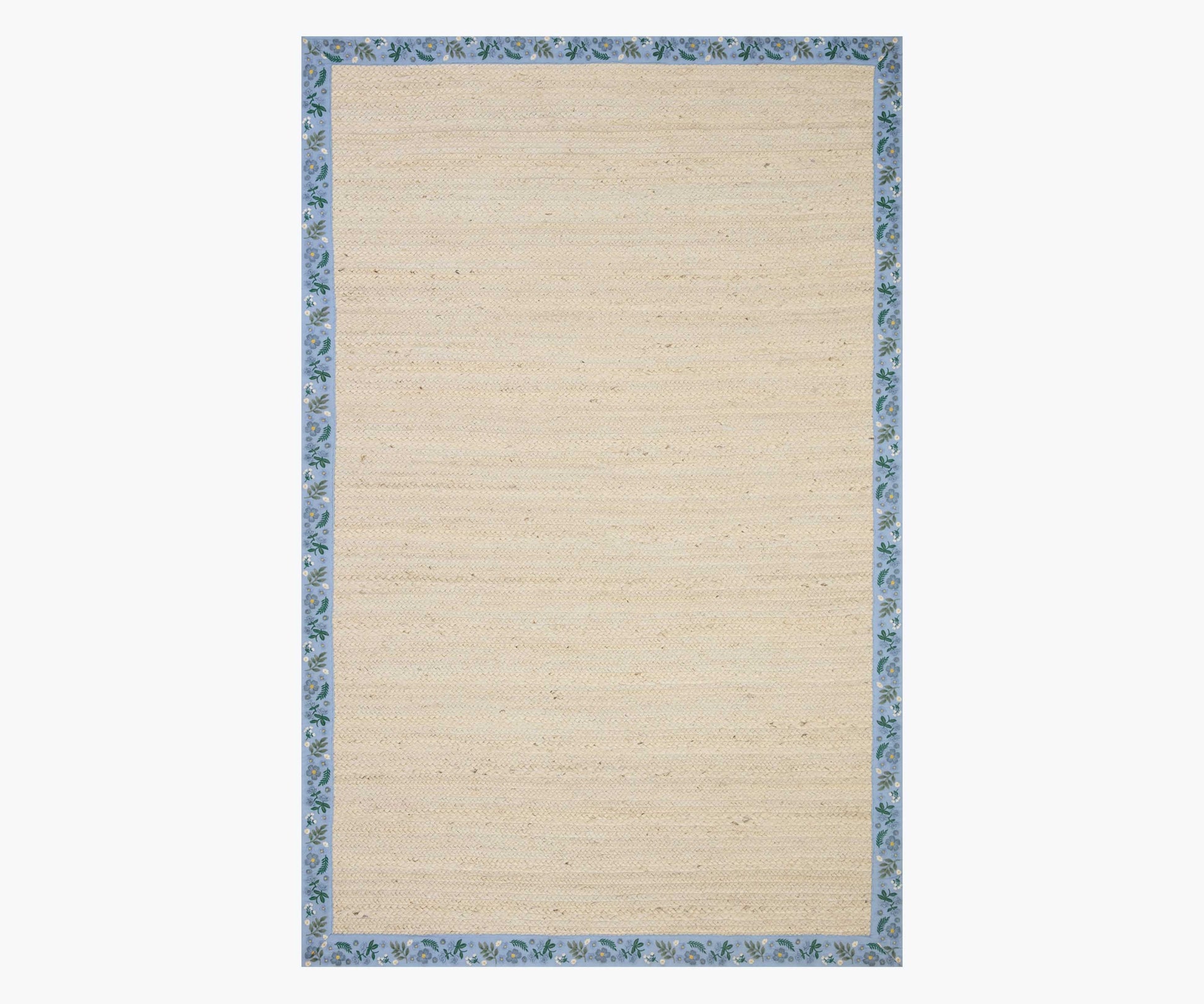Costa Wildwood Jute Rug - Ivory & French Blue - Premium Design Accessory