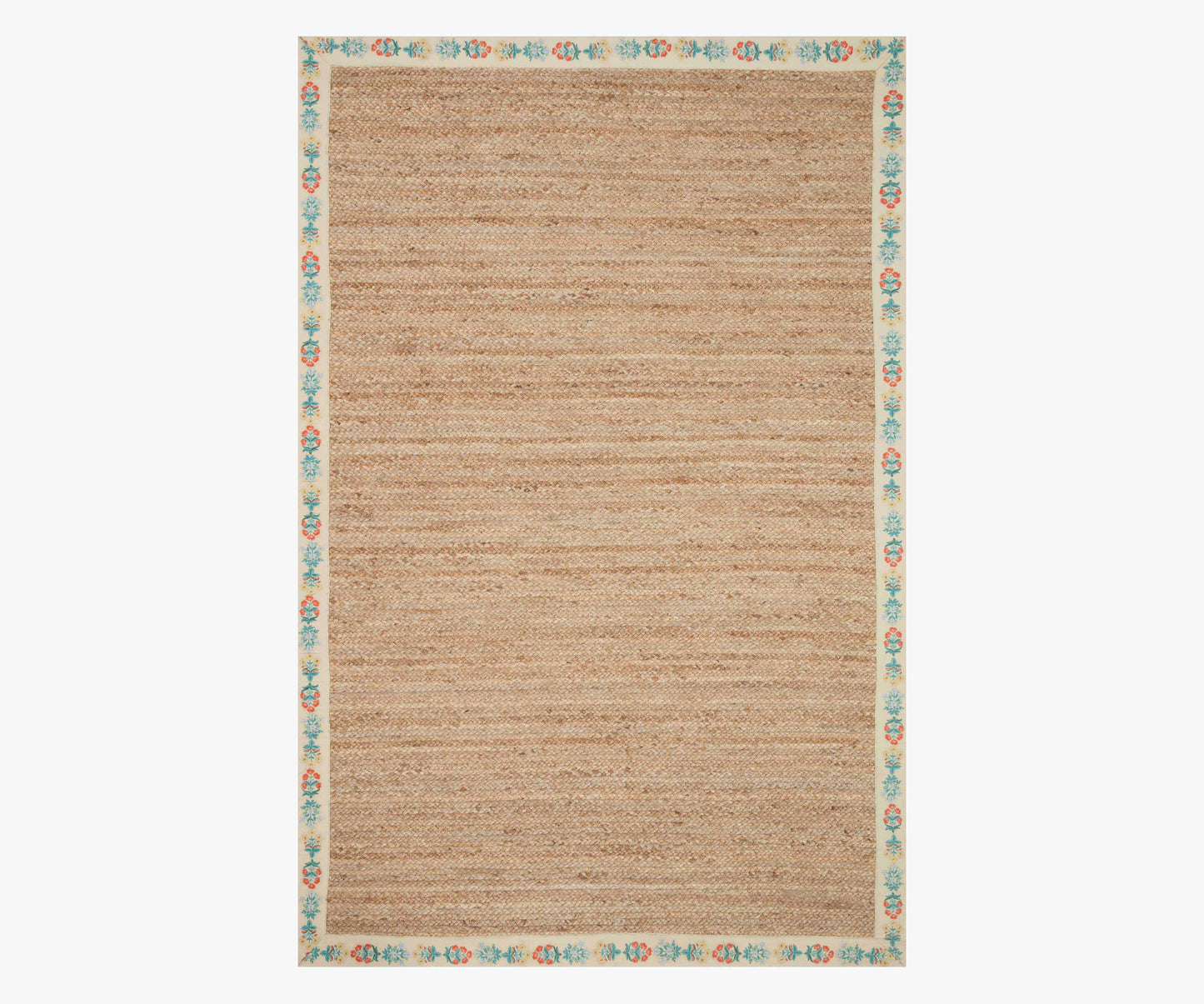 Costa Mughal Rose Jute Rug - Natural & Cream - Porcelain Coffee Mug