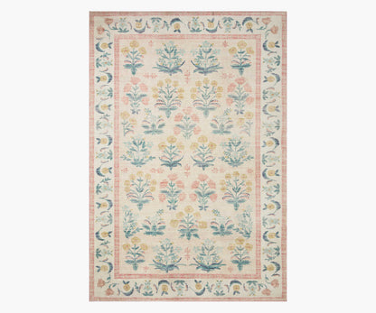 Eden Mughal Rose Power Loomed Rug - Blush - Porcelain Coffee Mug