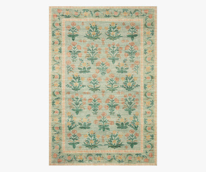 Eden Mughal Rose Power Loomed Rug - Moss - Porcelain Coffee Mug