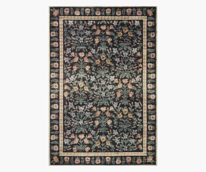Eden Mughal Garden Power Loomed Rug - Black - Porcelain Coffee Mug