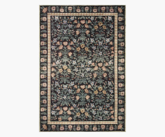 Eden Mughal Garden Power Loomed Rug - Black - Porcelain Coffee Mug