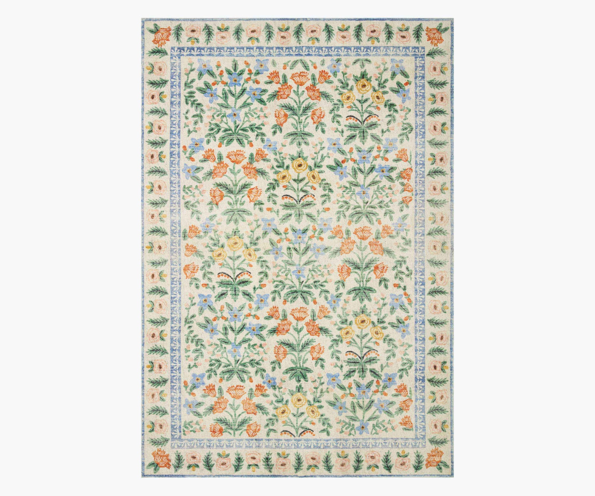 Eden Mughal Garden Power Loomed Rug - Cream - Porcelain Coffee Mug