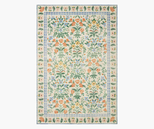 Eden Mughal Garden Power Loomed Rug - Cream - Porcelain Coffee Mug