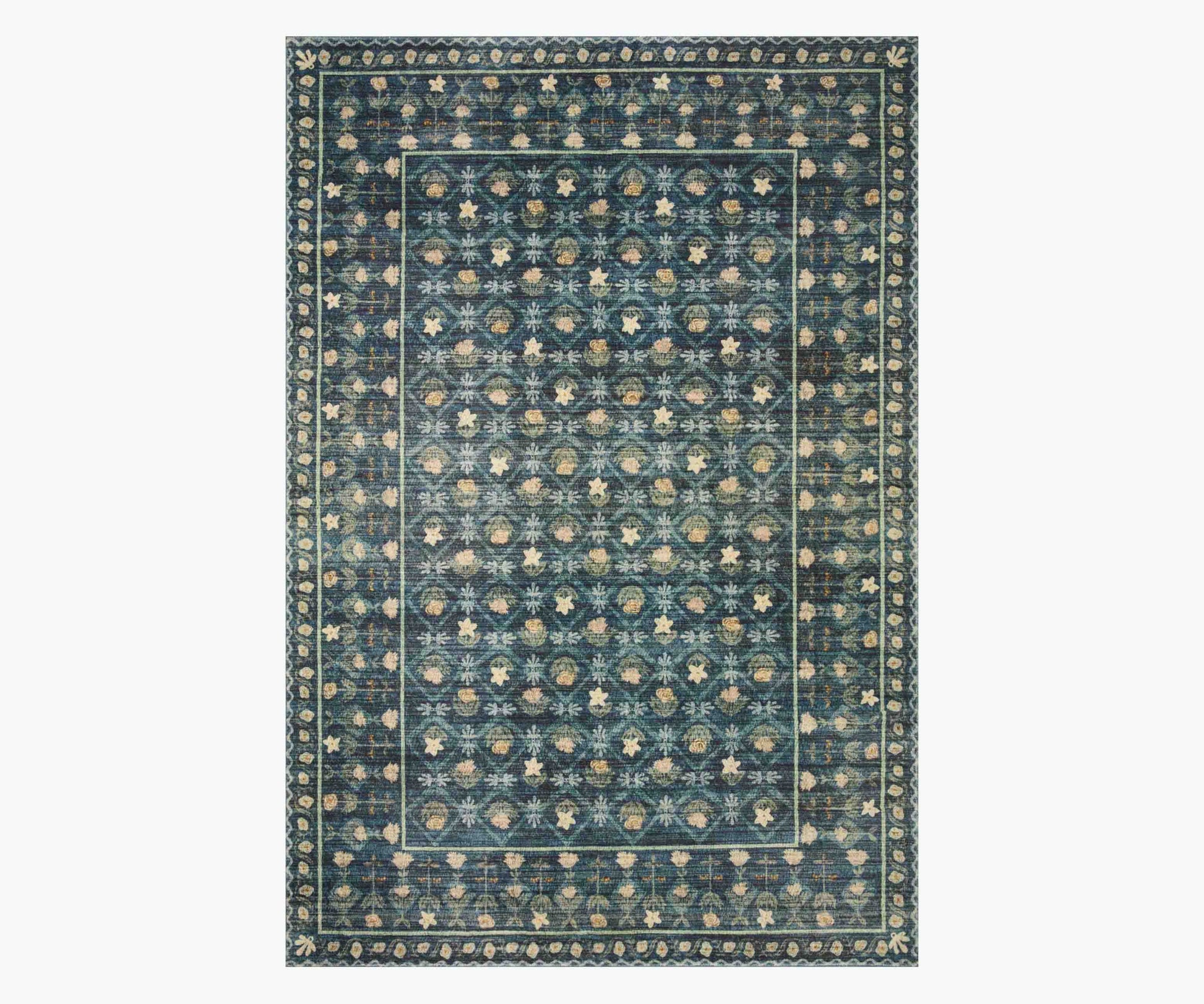 Eden Lattice Power Loomed Rug - Indigo - Premium Design Accessory